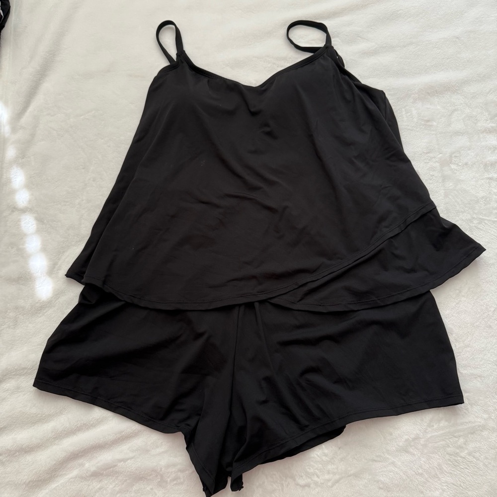 Lands' End Black Women's swimsuit